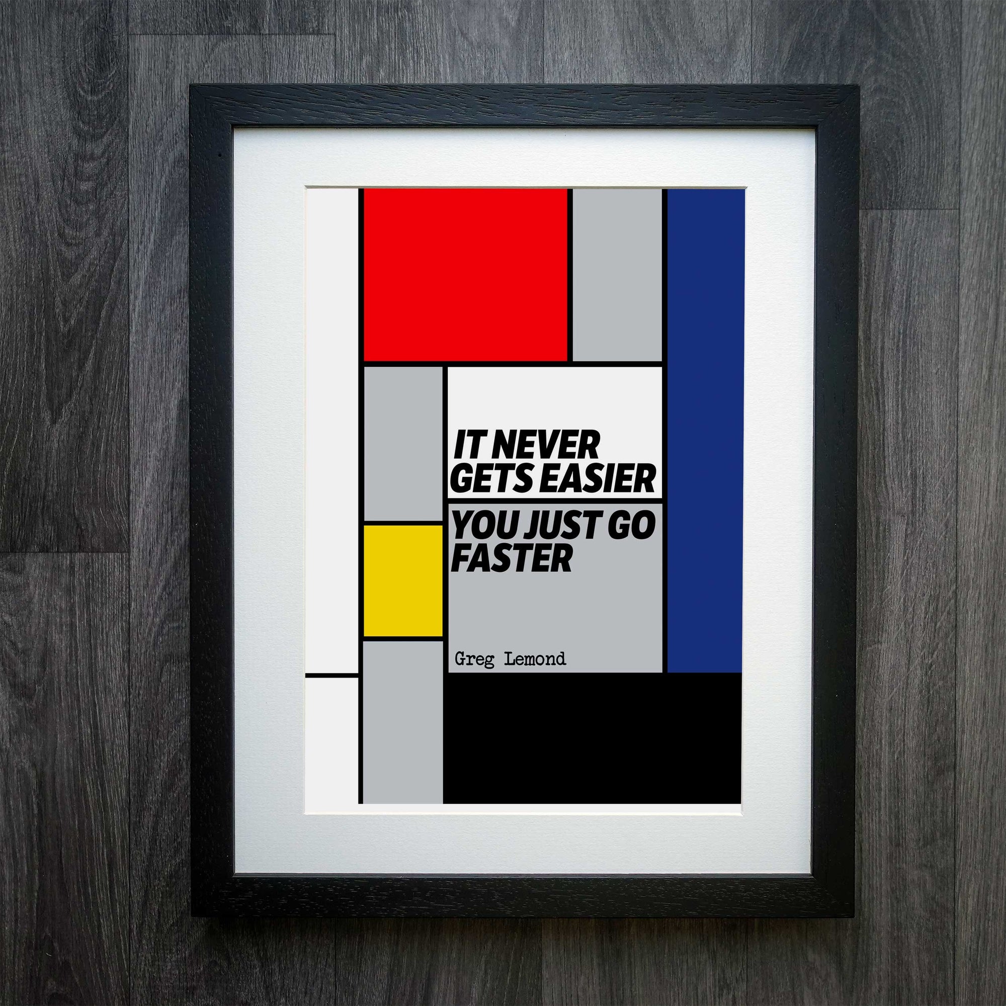 Greg Lemond Faster: A Classic Race Series Cycling Print