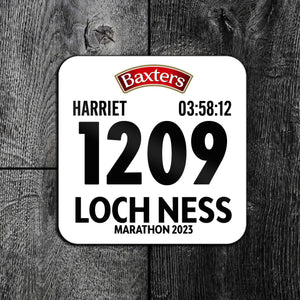 Loch Ness Marathon Personalised Finisher's Coaster
