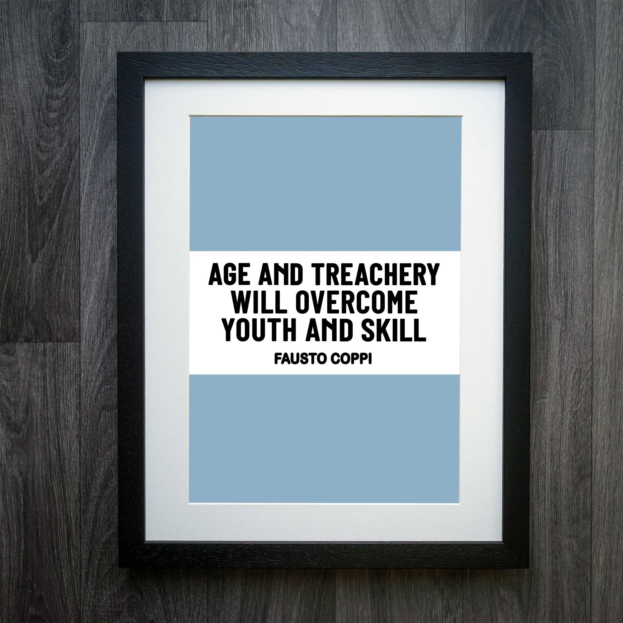 Fausto Coppi Classic Race Edition Inspirational Cycling Print