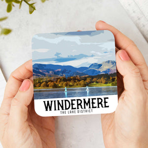 Vintage-Style Windermere Coaster - Capture the Beauty of the Lake District