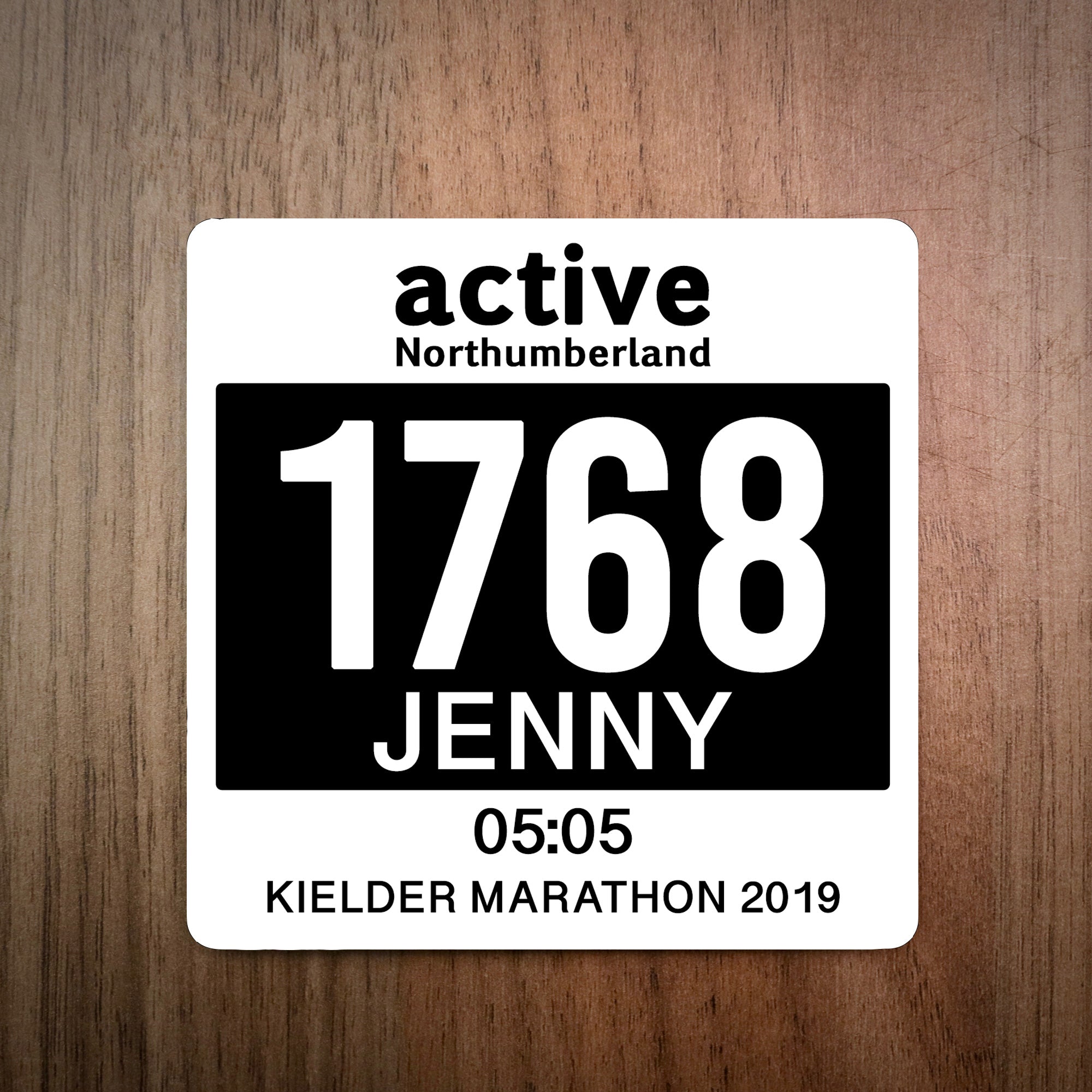 Kielder Marathon Bib Coaster