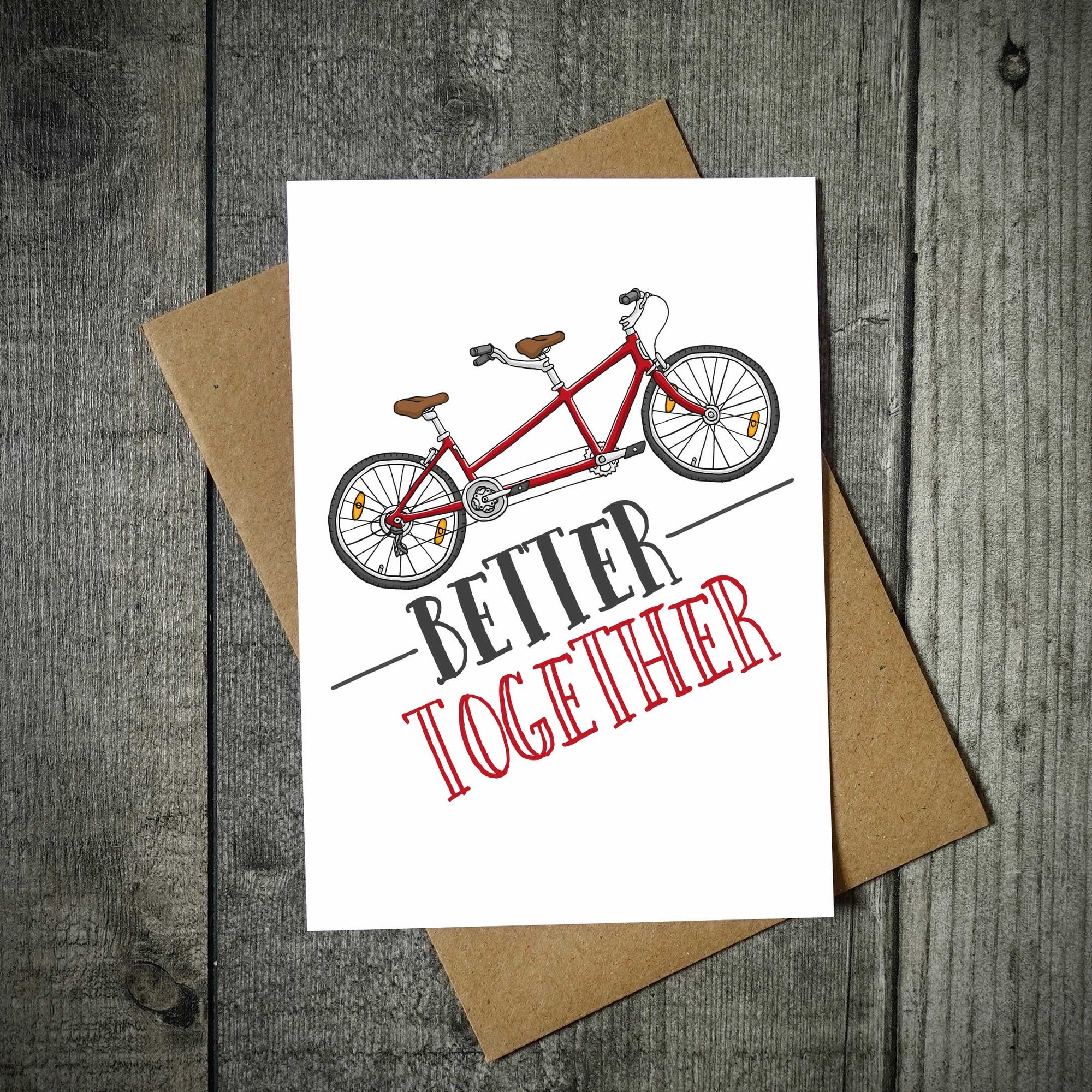 Better Together Tandem Cycling Card