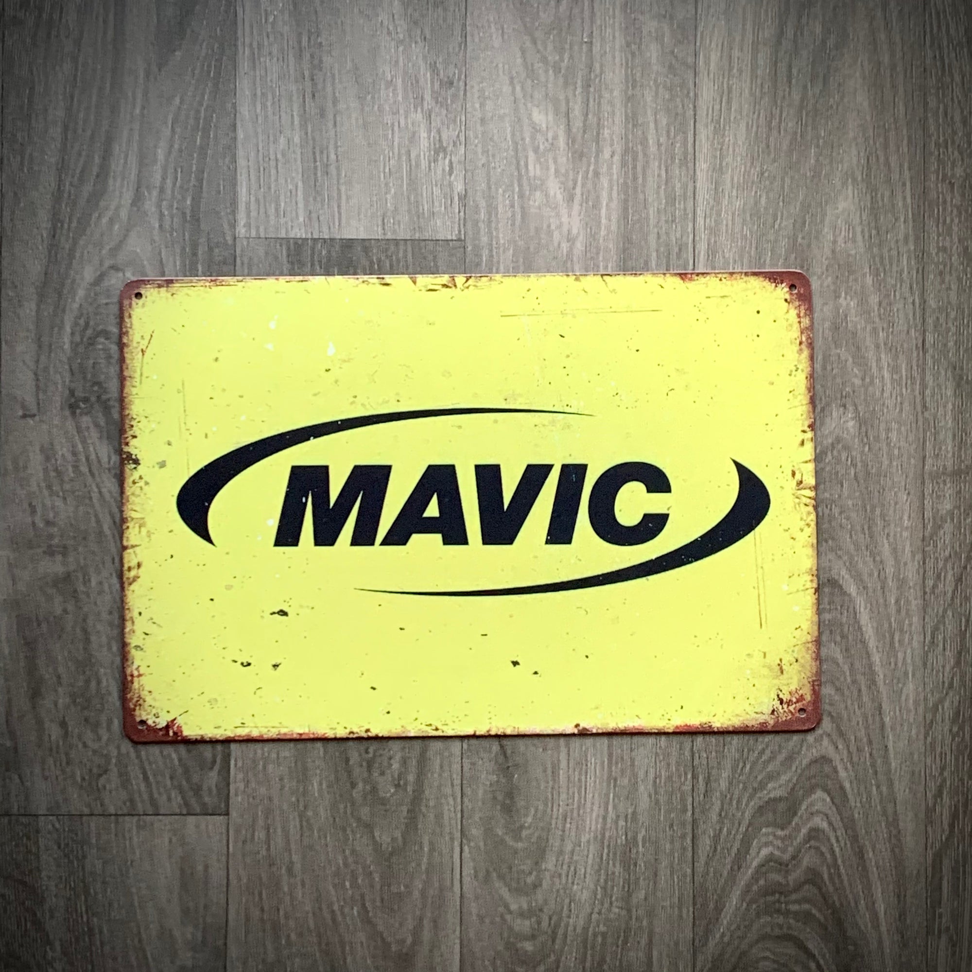 Classic Mavic Logo Retro Cycling Sign