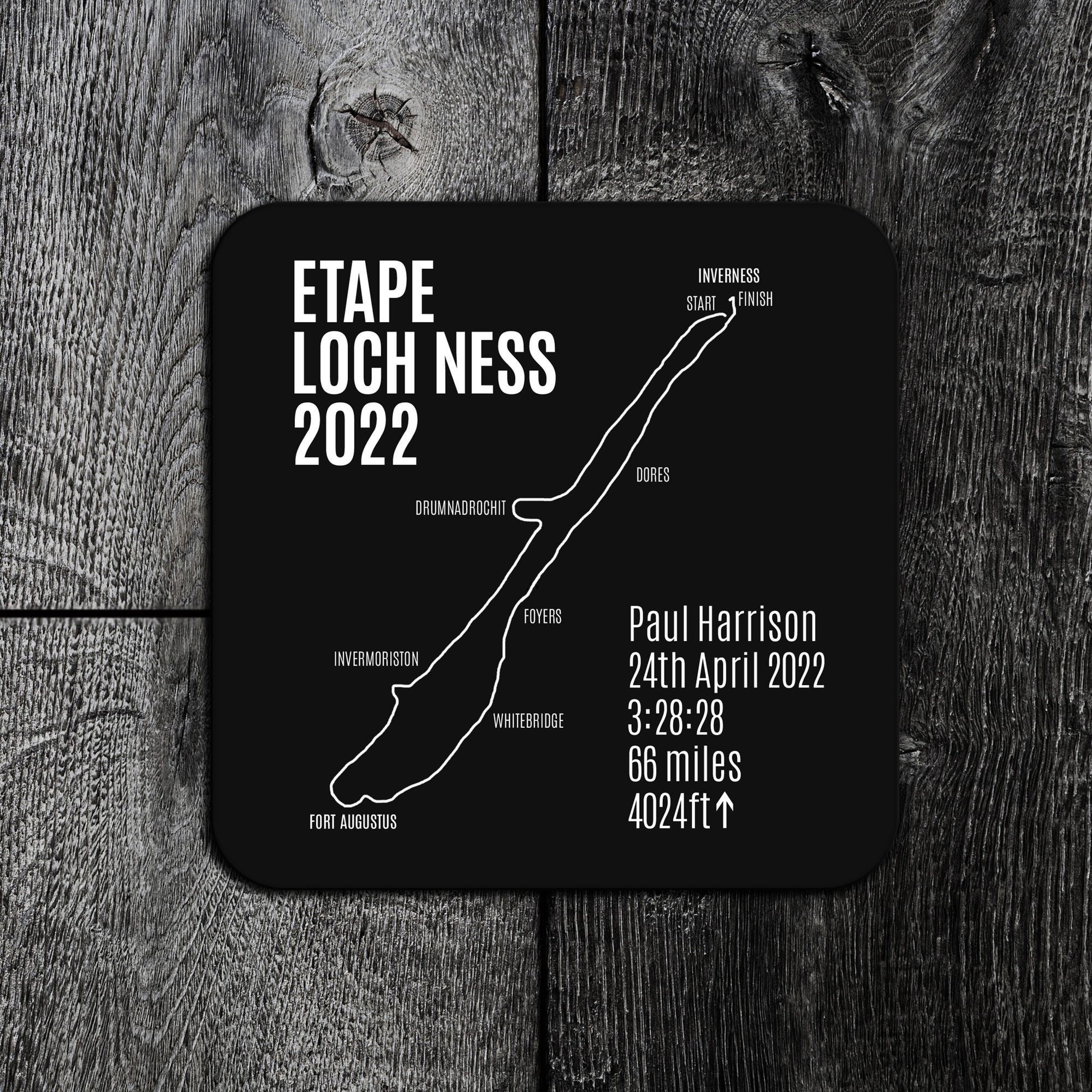 Etape Loch Ness Personalised Coaster