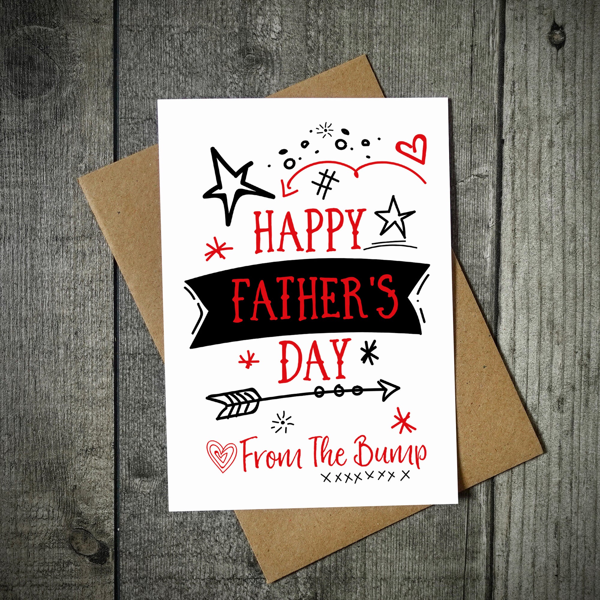 Happy Father's Day From Bump Father's Day Card