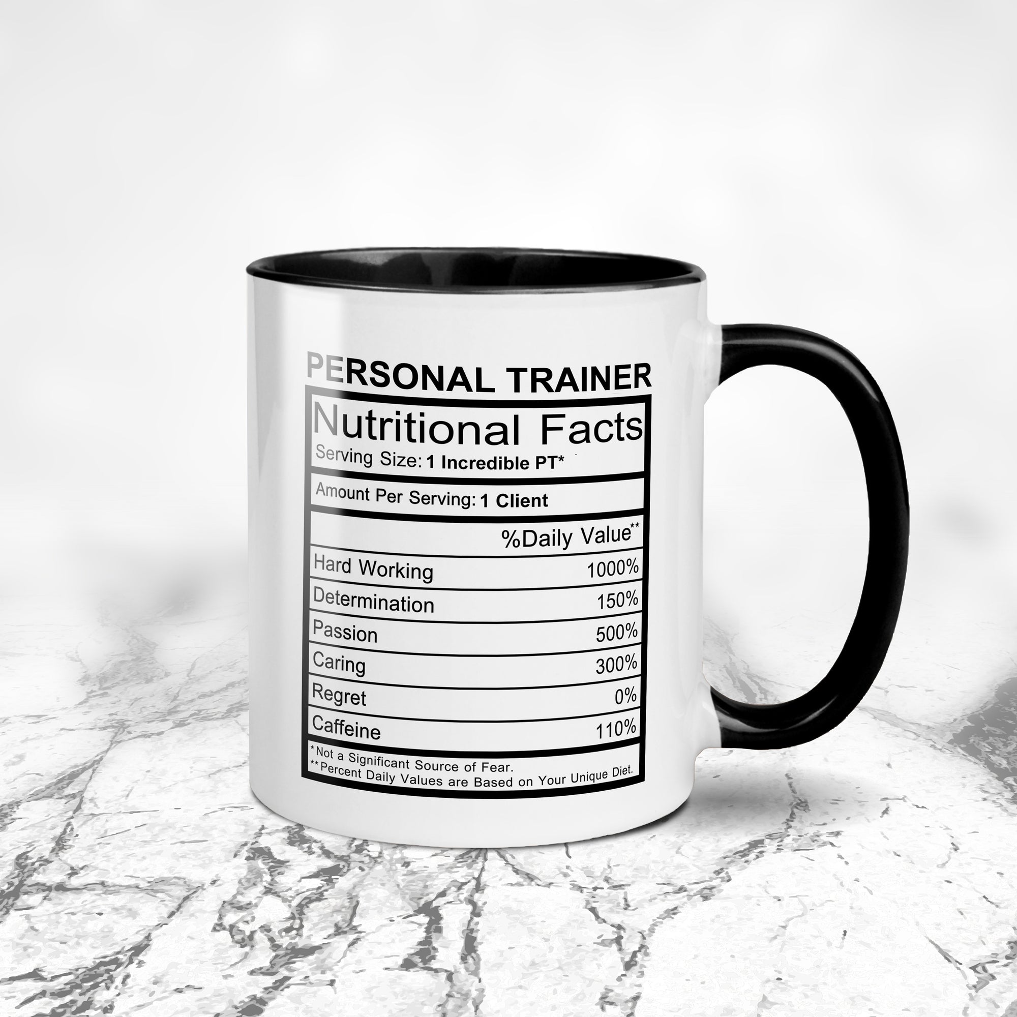 Nutritional Facts Personal Trainer Mug