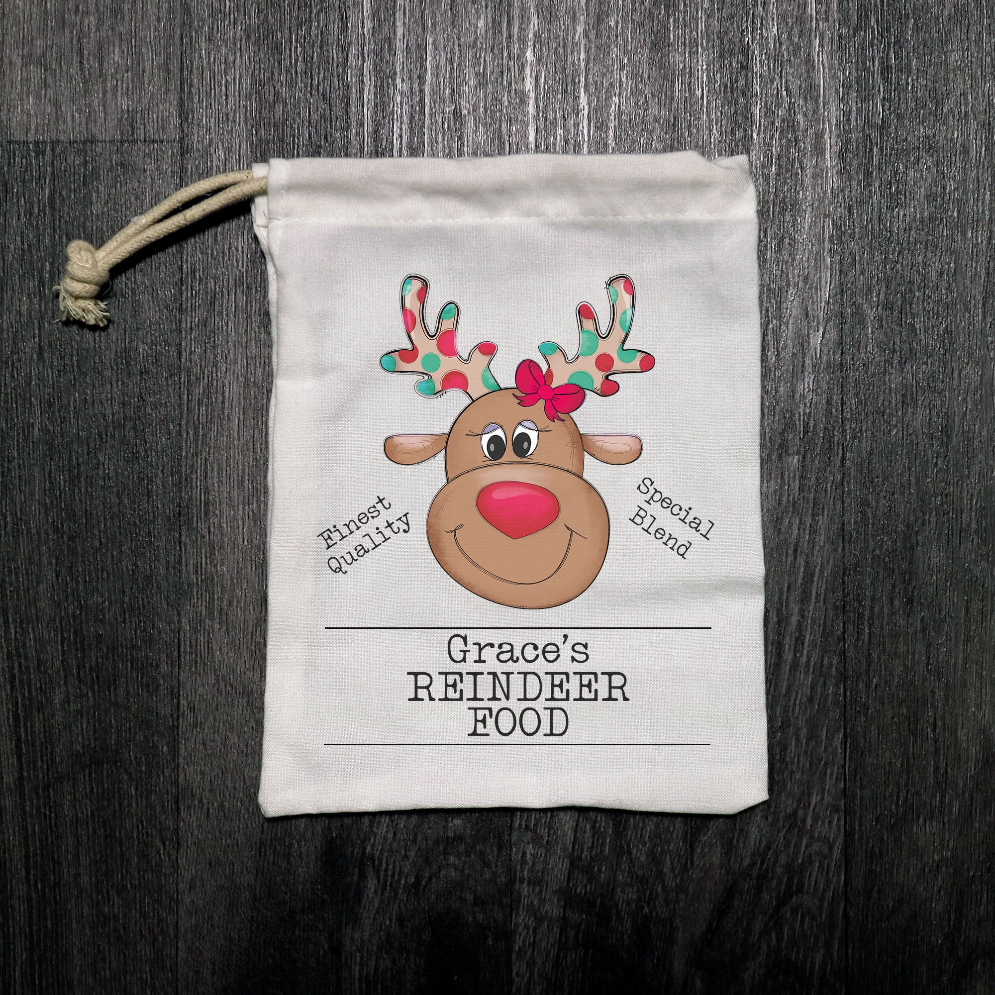 Personalised Reindeer Food Bags