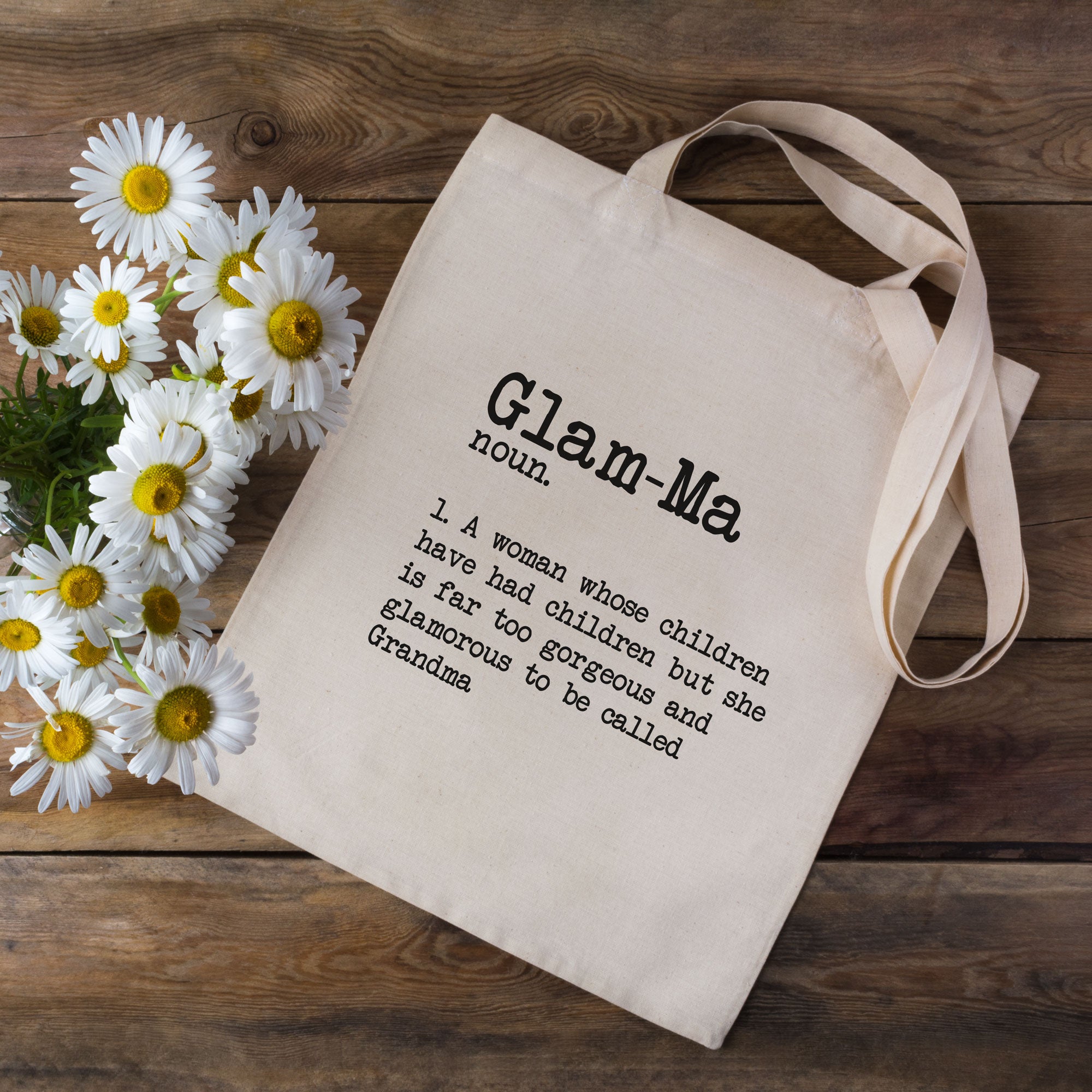 Glam-Ma Dictionary Definition Grandma Tote Bag