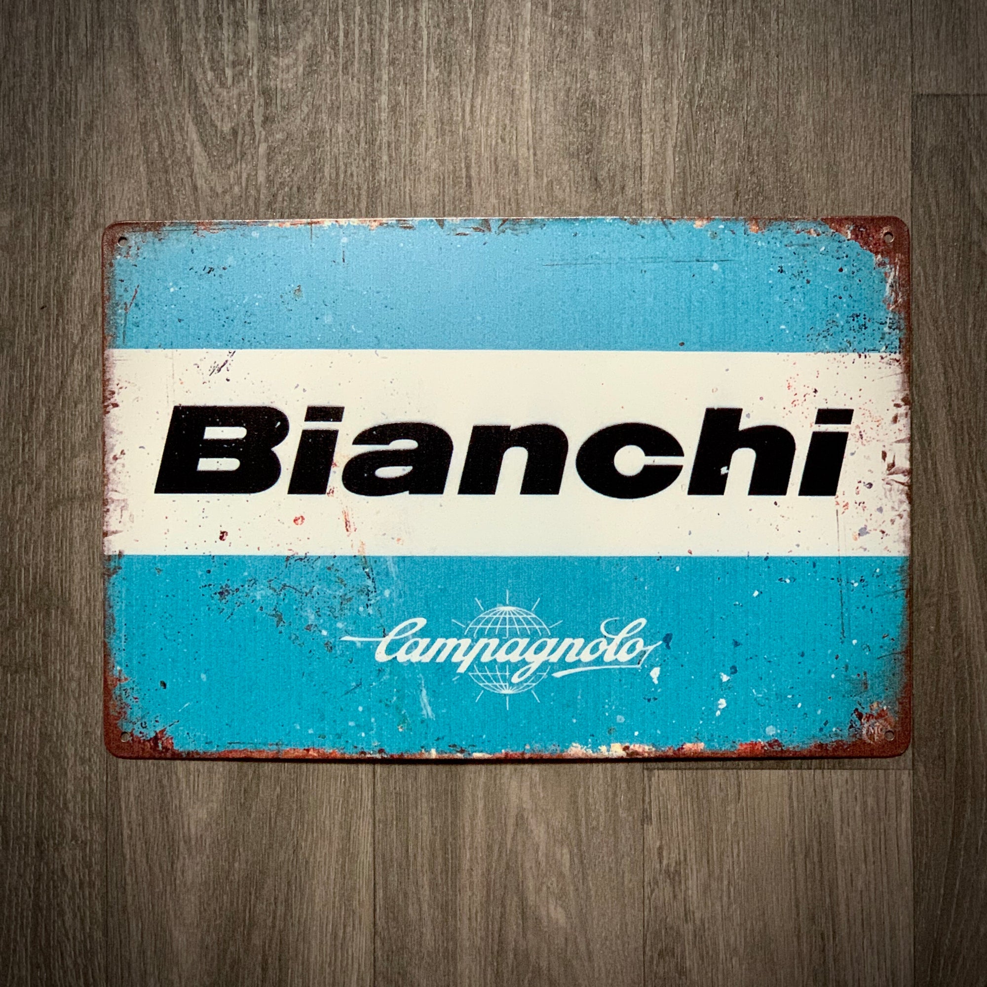 Bianchi Classic Tin Retro Cycling Sign