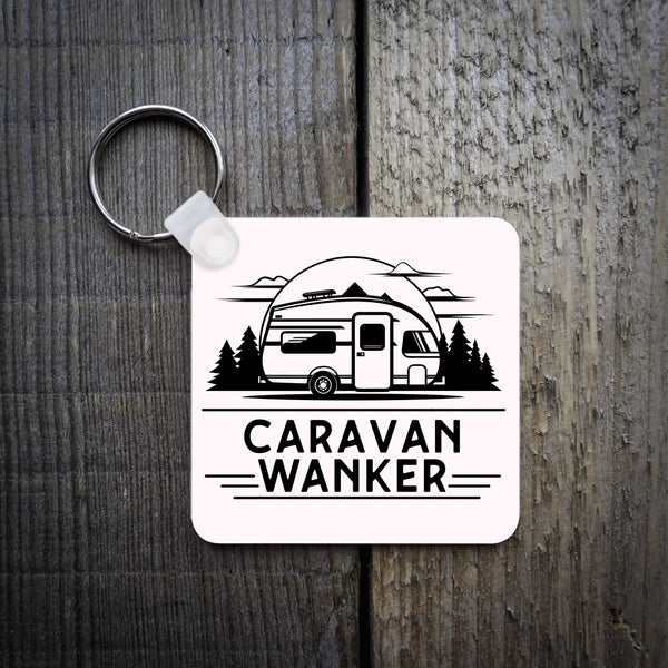 Campervan/Motorhome/Caravan Wanker Key Rings - EllieBeanPrints
