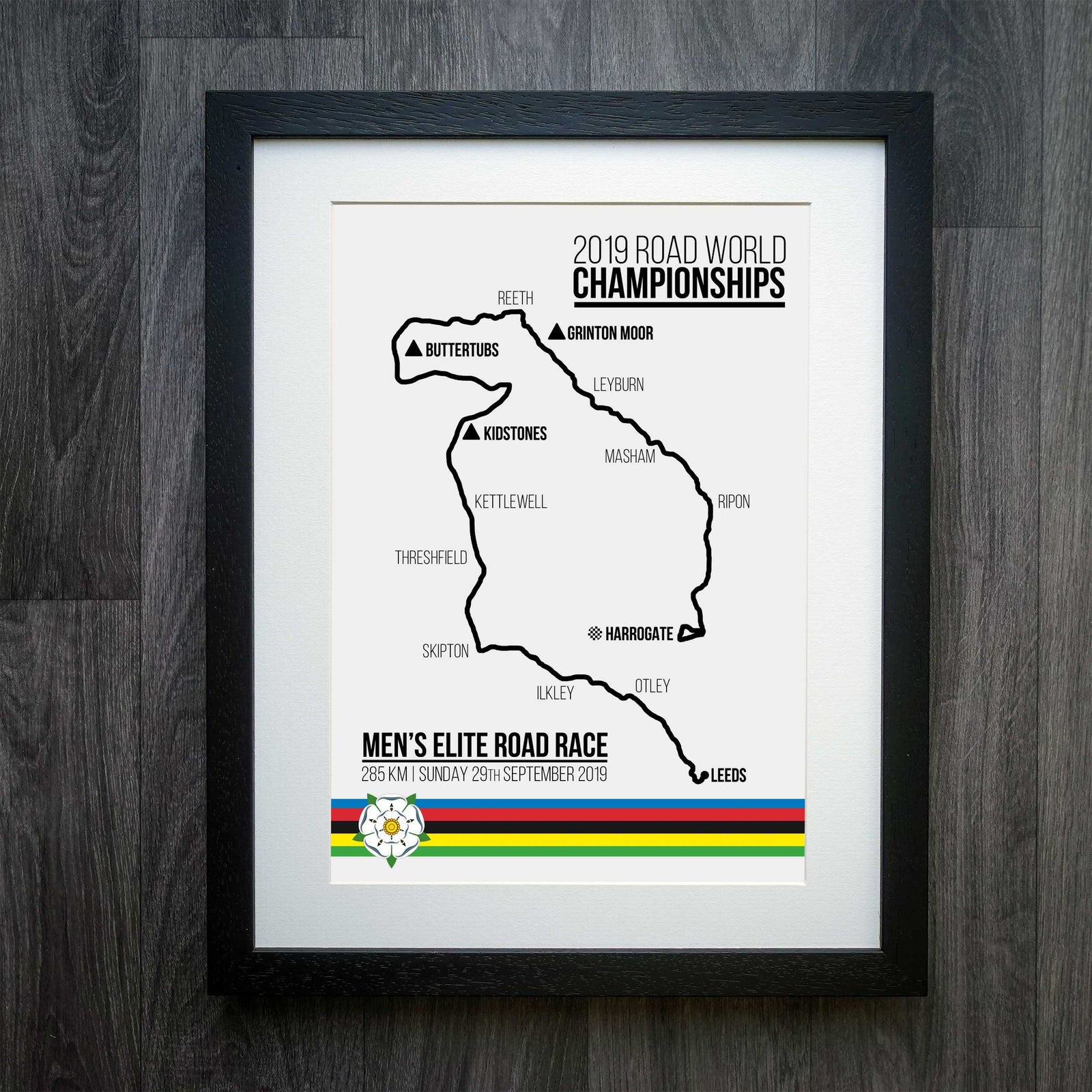 2019 World Championships Men's Elite Road Race Cycling Print