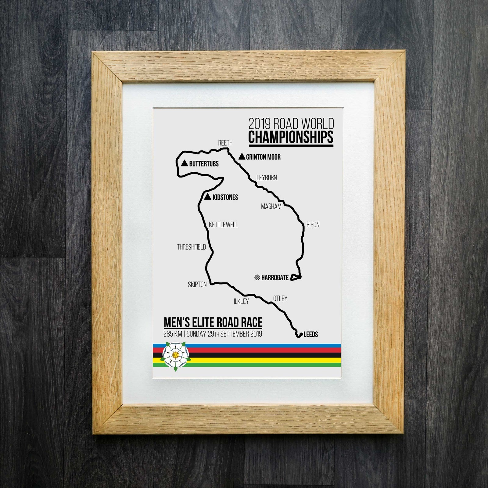 2019 World Championships Men's Elite Road Race Cycling Print