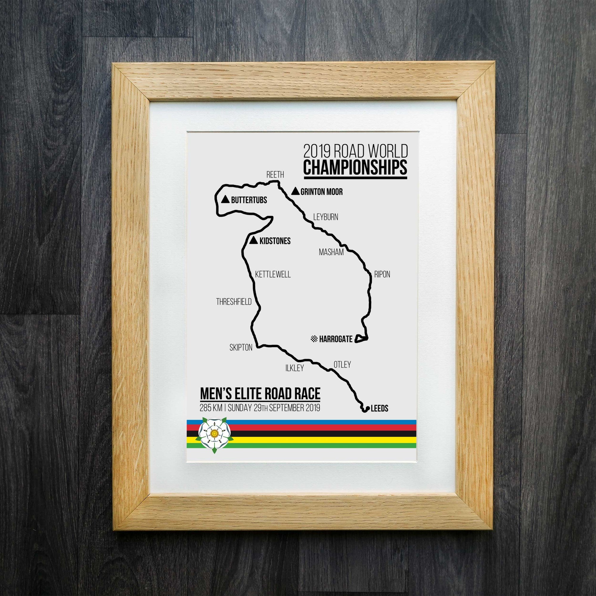 2019 World Championships Men's Elite Road Race Cycling Print