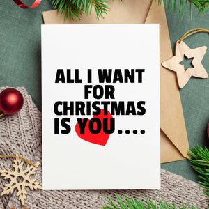 All I Want For Christmas Is You..... Naked Christmas Card