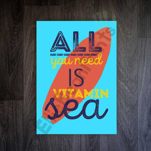 Vitamin Sea Fix: The Ultimate Surf Lover's Print