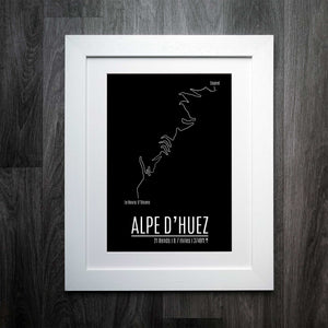 Alpe D'Huez Cycling Print: A Tribute to the Iconic 21 Bends
