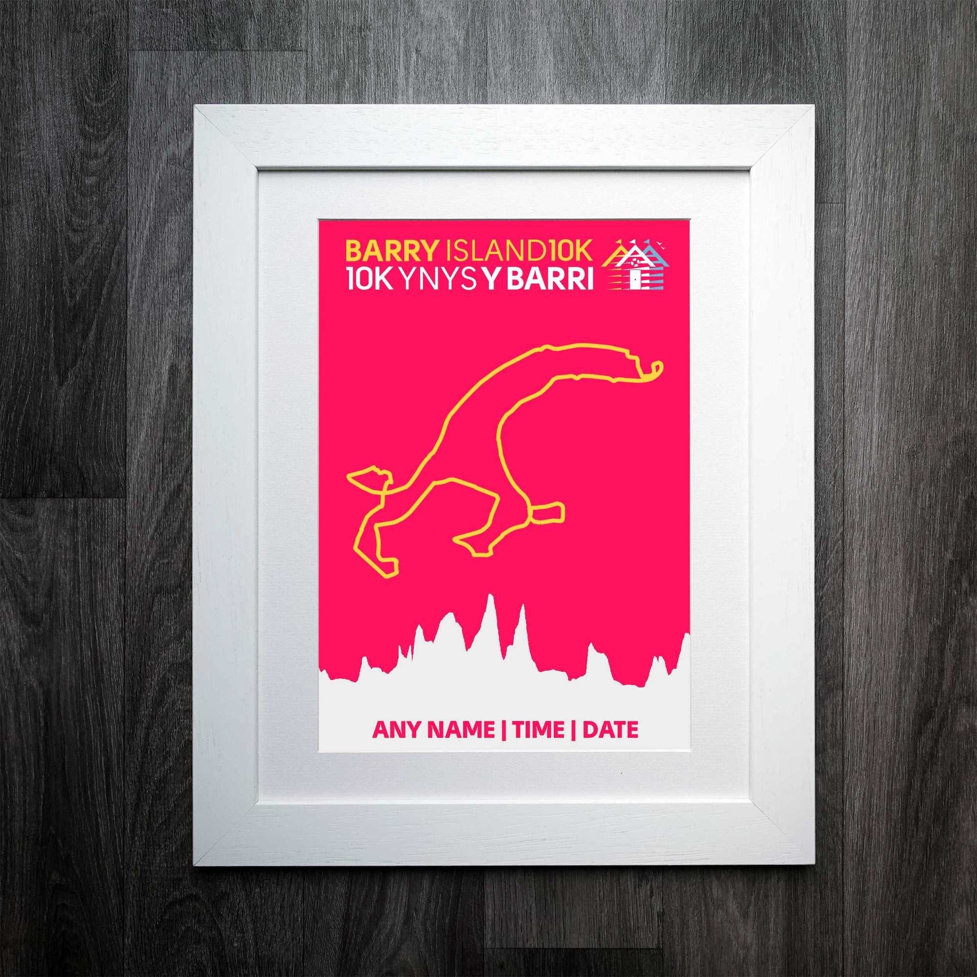 Official Personalised Barry Island 10K Personalised Route Print