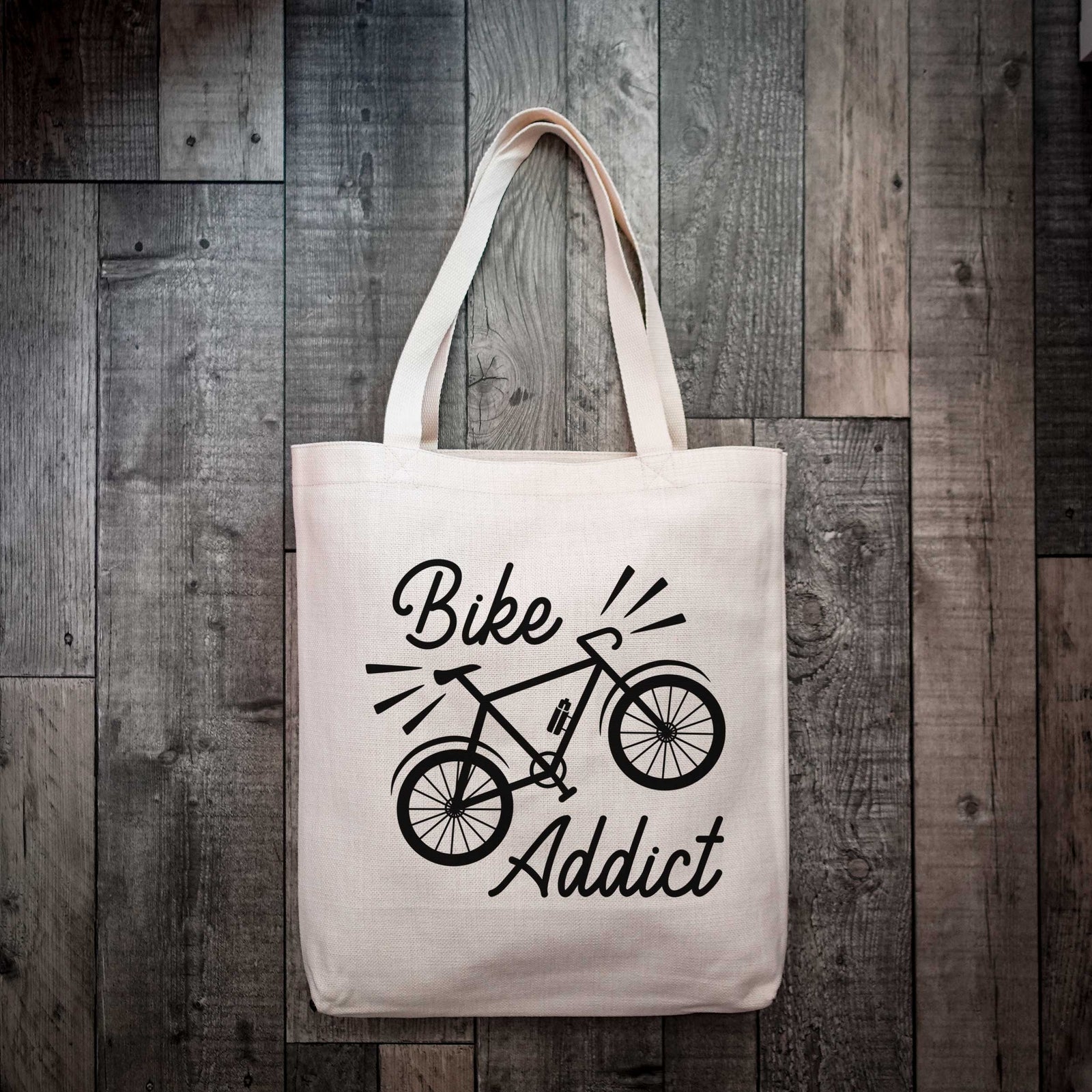 Bike Addict Cycling Tote Bag – Two Styles, Ideal Gift for Bike Lovers