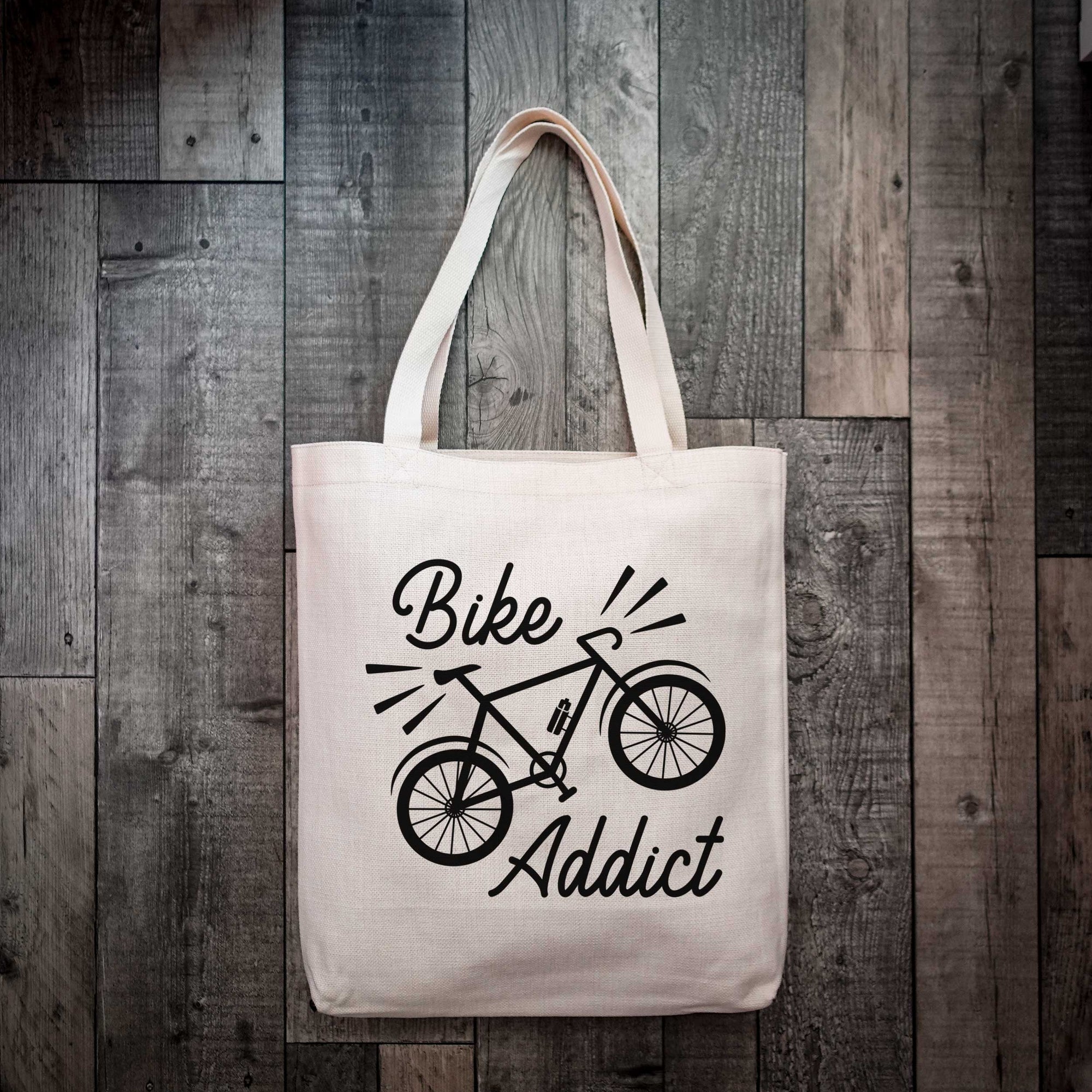 Bike Addict Cycling Tote Bag – Two Styles, Ideal Gift for Bike Lovers