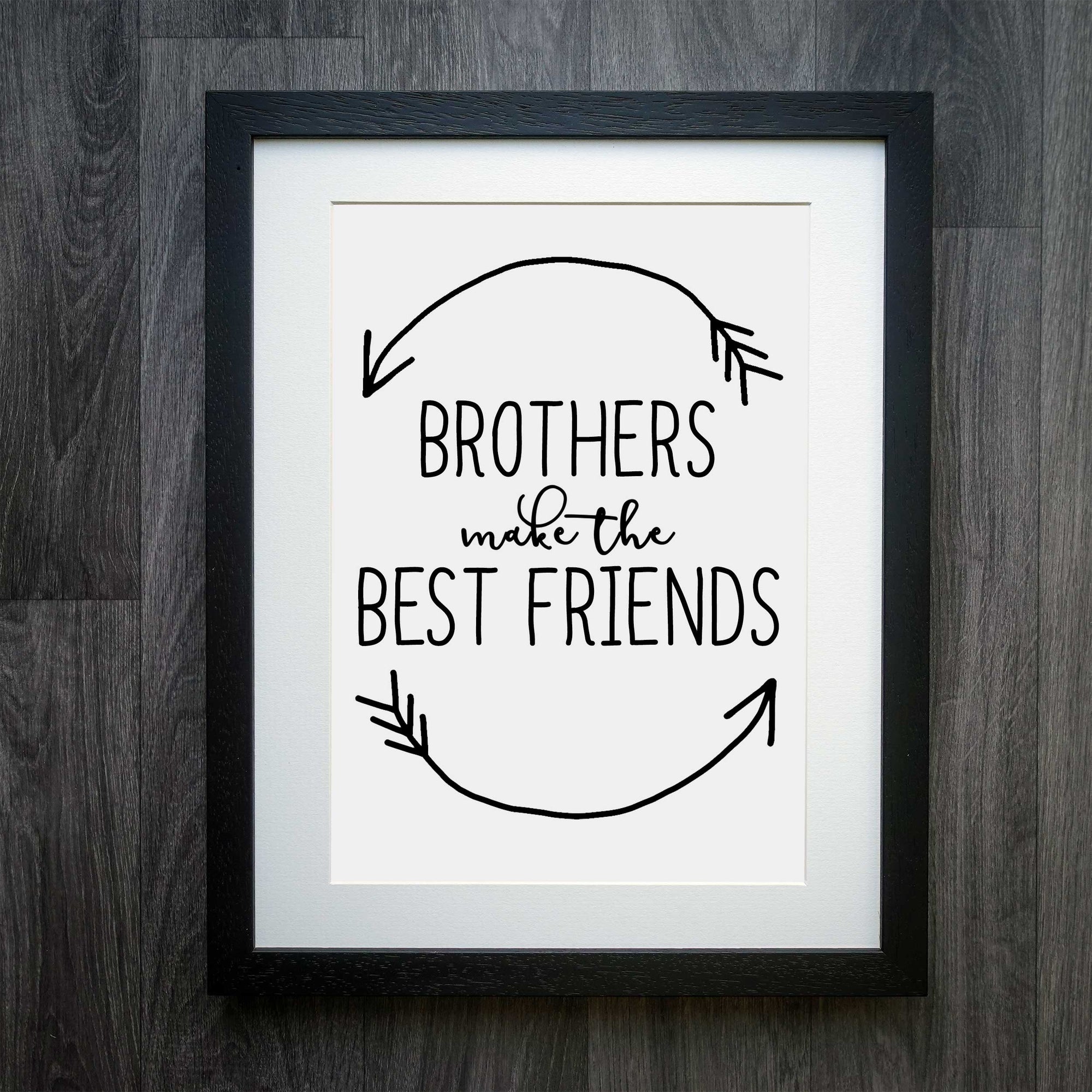 Brothers/Sisters Best Friends Print: A Customisable Gift Celebrating Sibling Love and Friendship