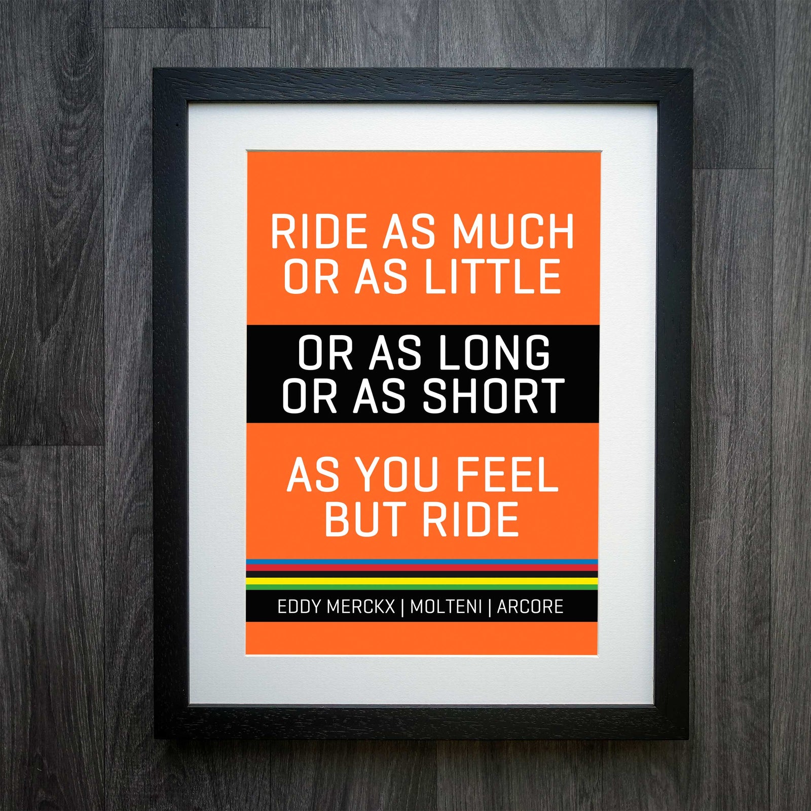 Classic Race Edition Cycling Print : Eddy Merckx "But Ride"