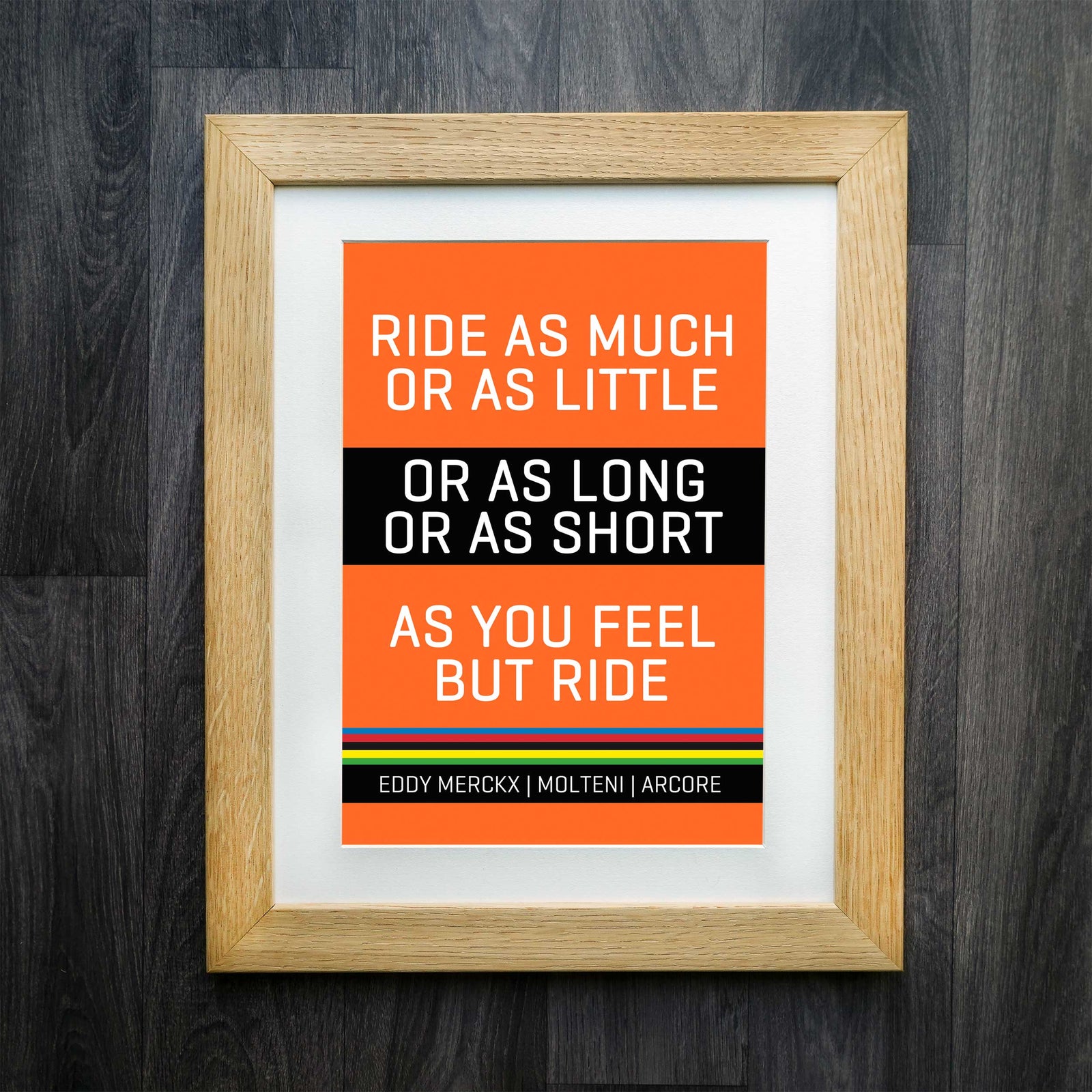 Classic Race Edition Cycling Print : Eddy Merckx "But Ride"