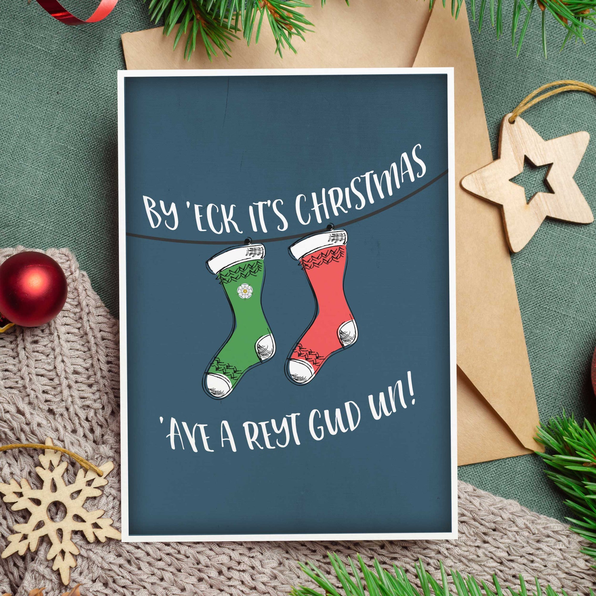 By 'Eck It's Christmas Yorkshire Christmas Card