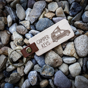 Personalised Laser Engraved Pop Top Campervan Keyring