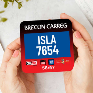 Official Cardiff 10K 2025 Personalised Race Bib Coasters
