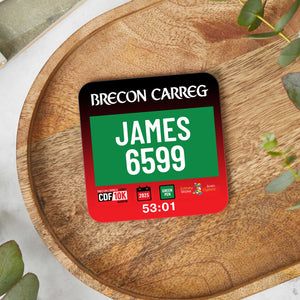 Official Cardiff 10K 2025 Personalised Race Bib Coasters