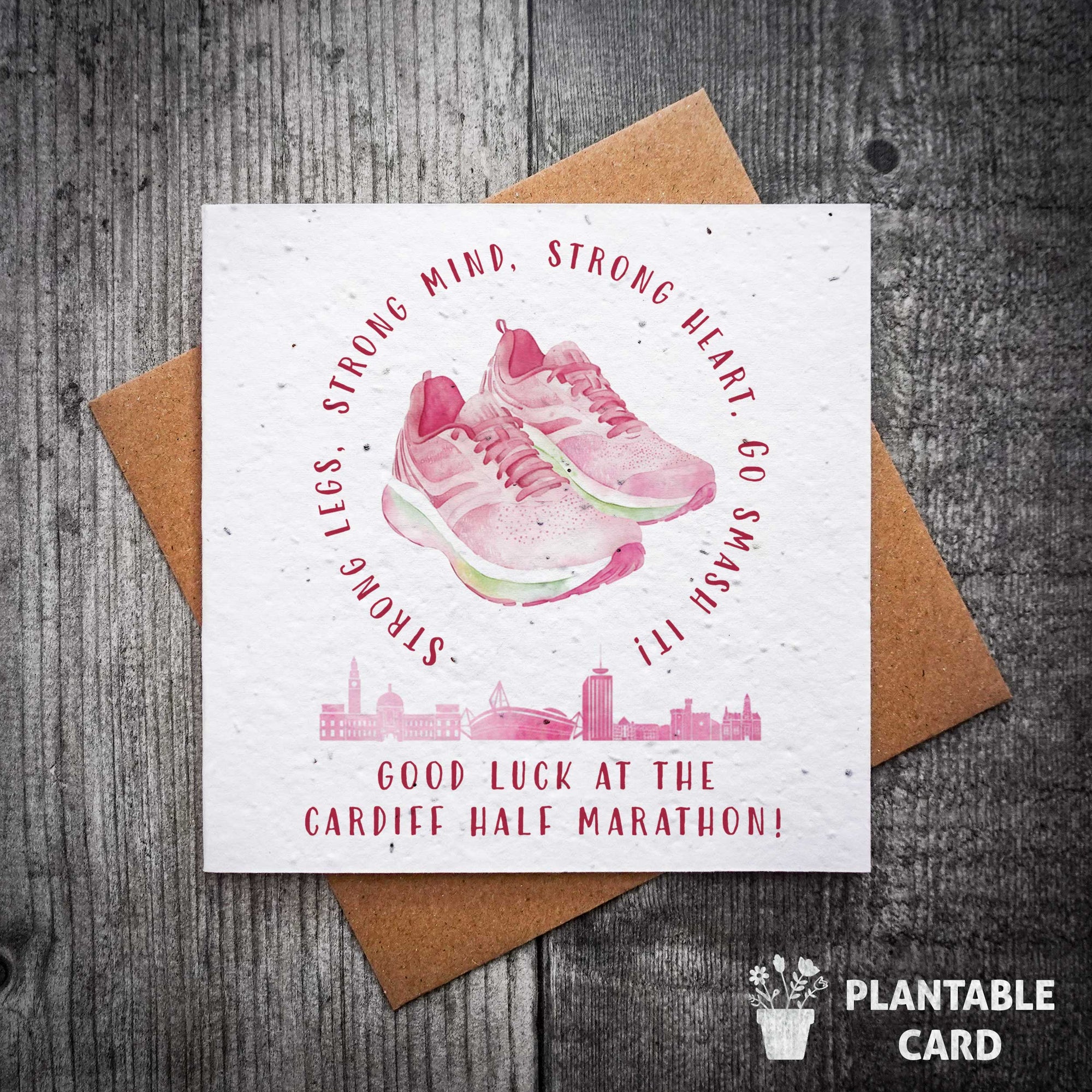 Good Luck Running Card - Cardiff Half Marathon Card
