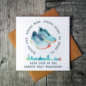 Good Luck Running Card - Cardiff Half Marathon Card