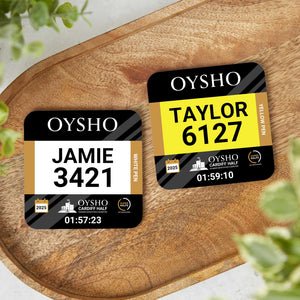 Oysho Cardiff Half Marathon Personalised Race Bib Coasters