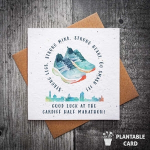 Good Luck Running Card - Cardiff Half Marathon Card