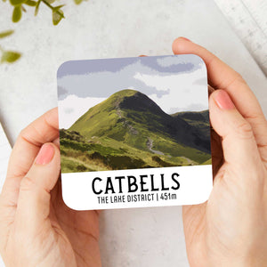 Catbells Summit: Vintage-Inspired Lake District Coaster