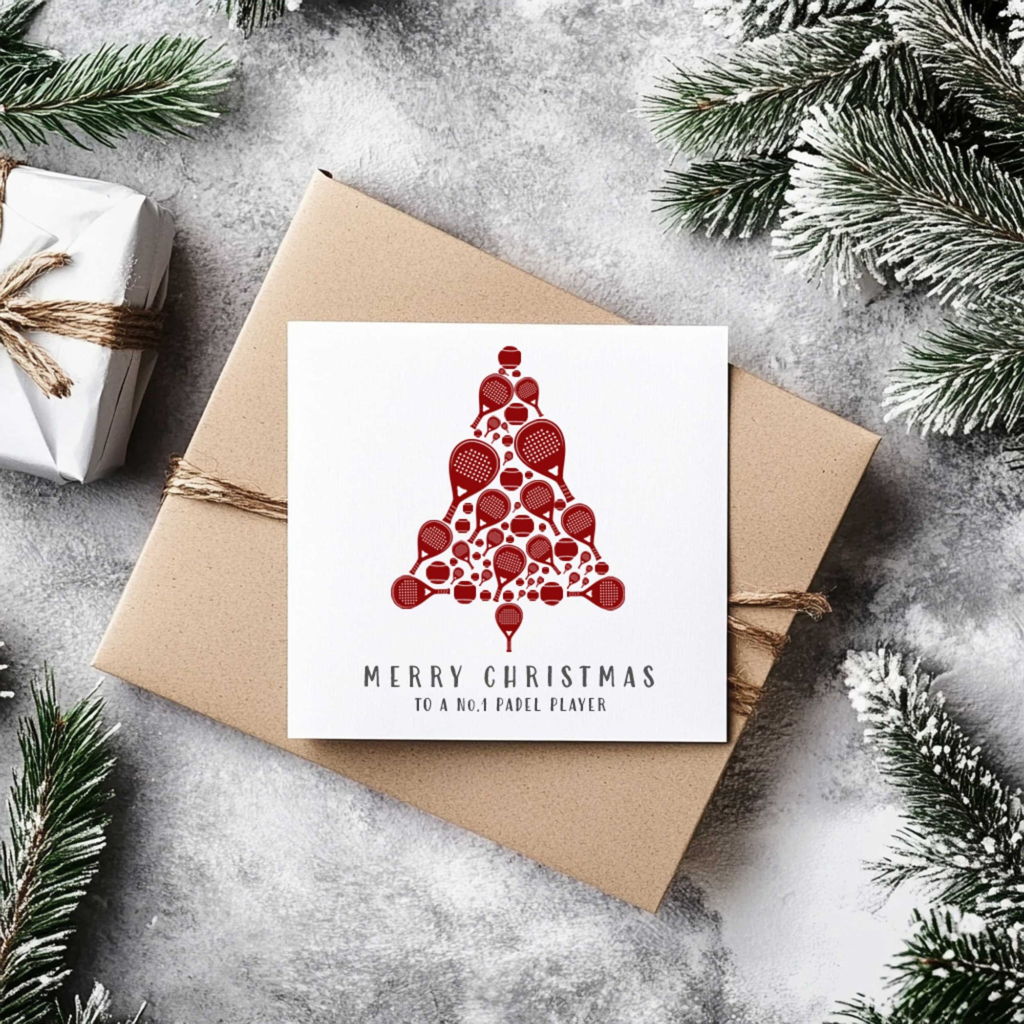 Merry Christmas To A Number One Padel Player Christmas Card