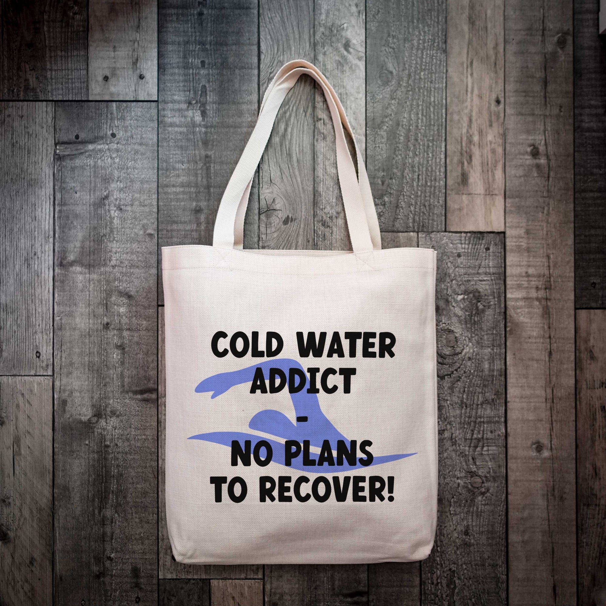 Cold Water Addict | Funny Tote Bag For Swimmers