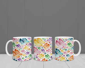 Running Shoes Matching Mug And Coaster