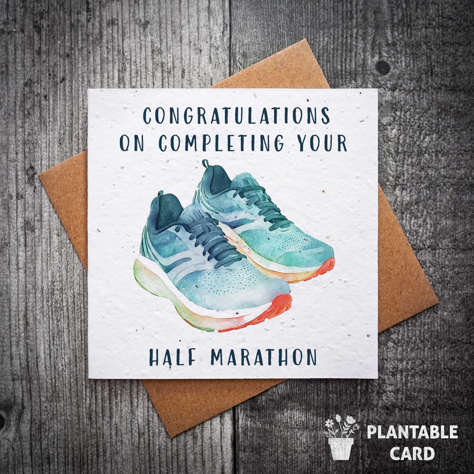 Congratulations On Completing Your Half Marathon Plantable Card