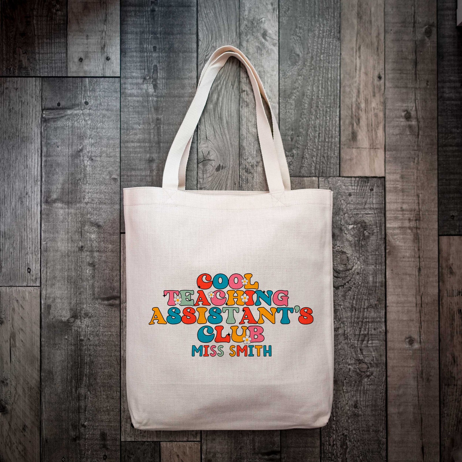 Personalised Cool Teaching Assistant's Club Tote Bag | TA Tote Bag