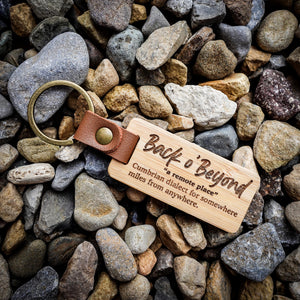 Cumbrian Quotes Wooden Keyring – Funny Sayings with Definitions