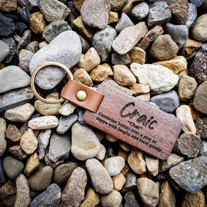 Cumbrian Quotes Wooden Keyring – Funny Sayings with Definitions