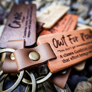 Cumbrian Quotes Wooden Keyring – Funny Sayings with Definitions