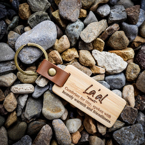 Cumbrian Quotes Wooden Keyring – Funny Sayings with Definitions