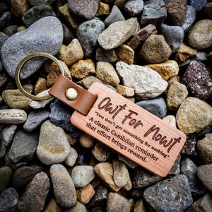 Cumbrian Quotes Wooden Keyring – Funny Sayings with Definitions