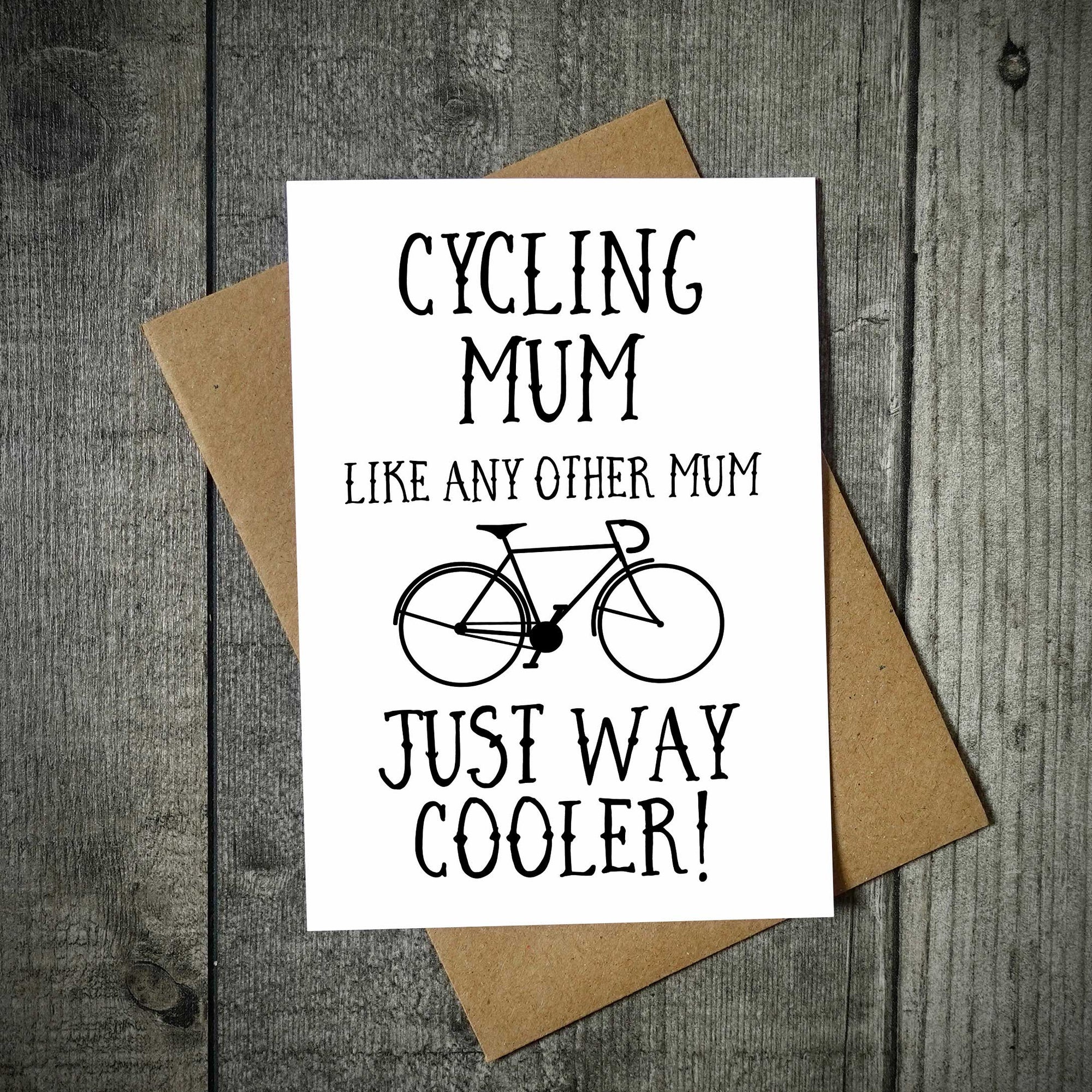 Cycling Mum Cycling Card