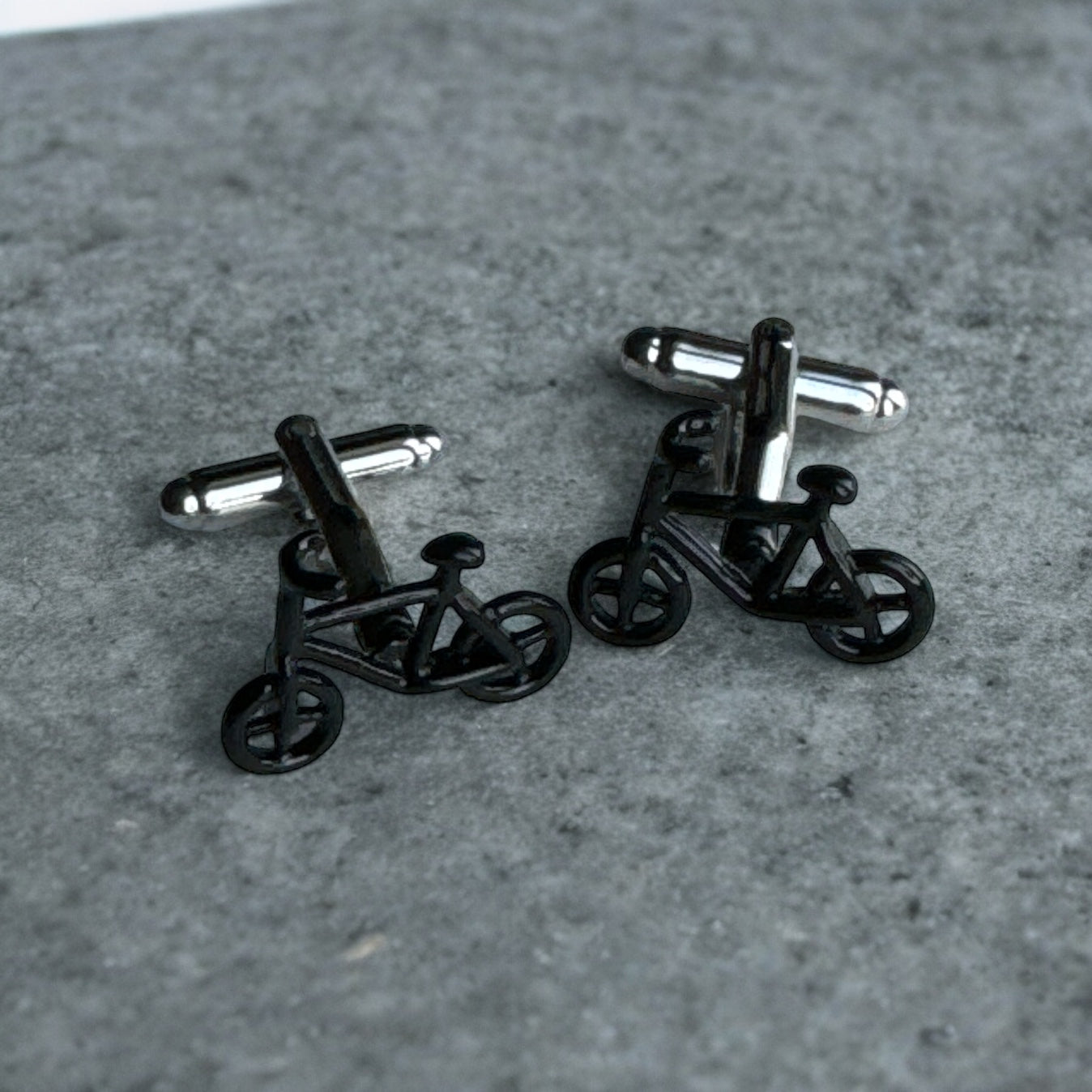 Black Bike Cufflinks