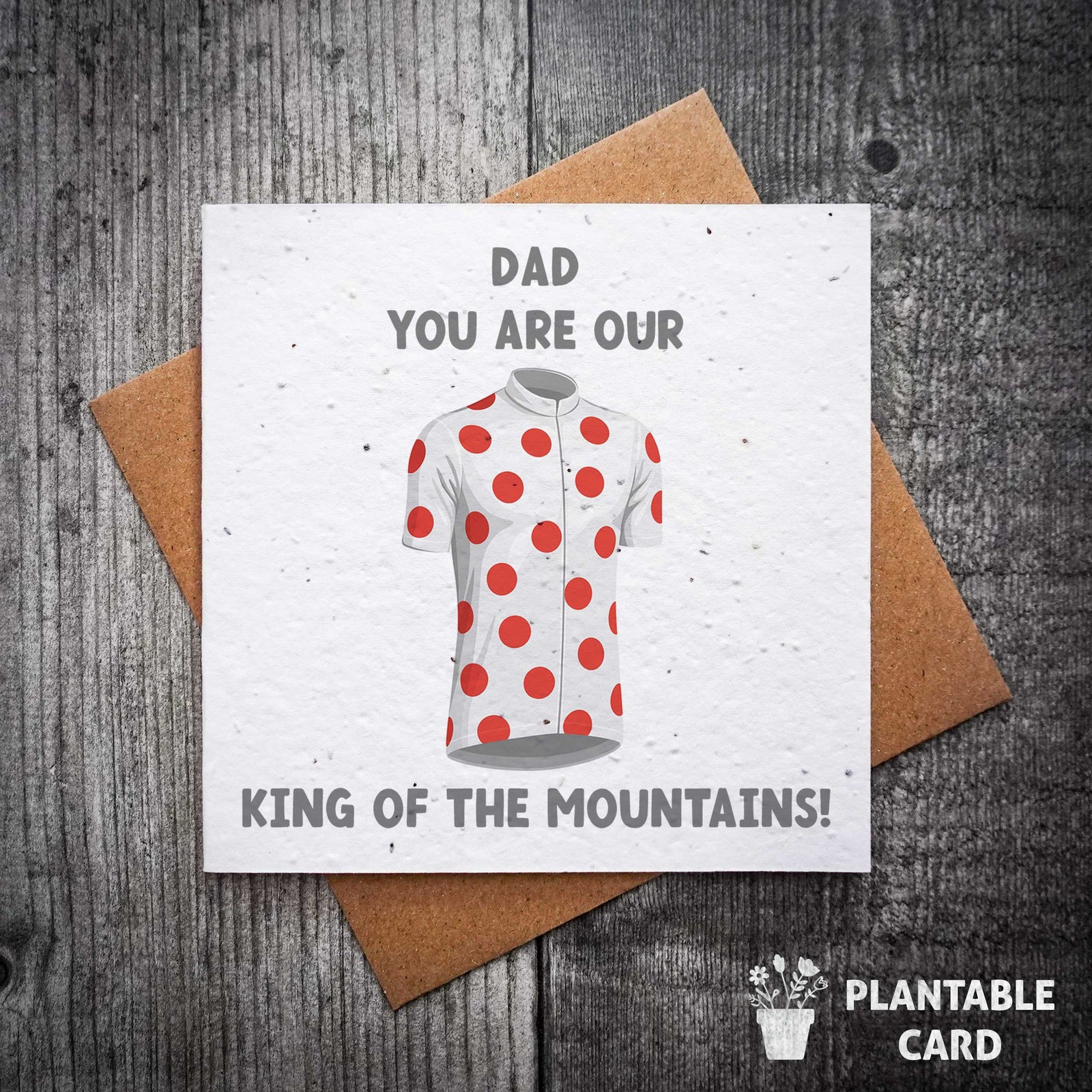 You Are Our King Of The Mountains Plantable Father's Day Card