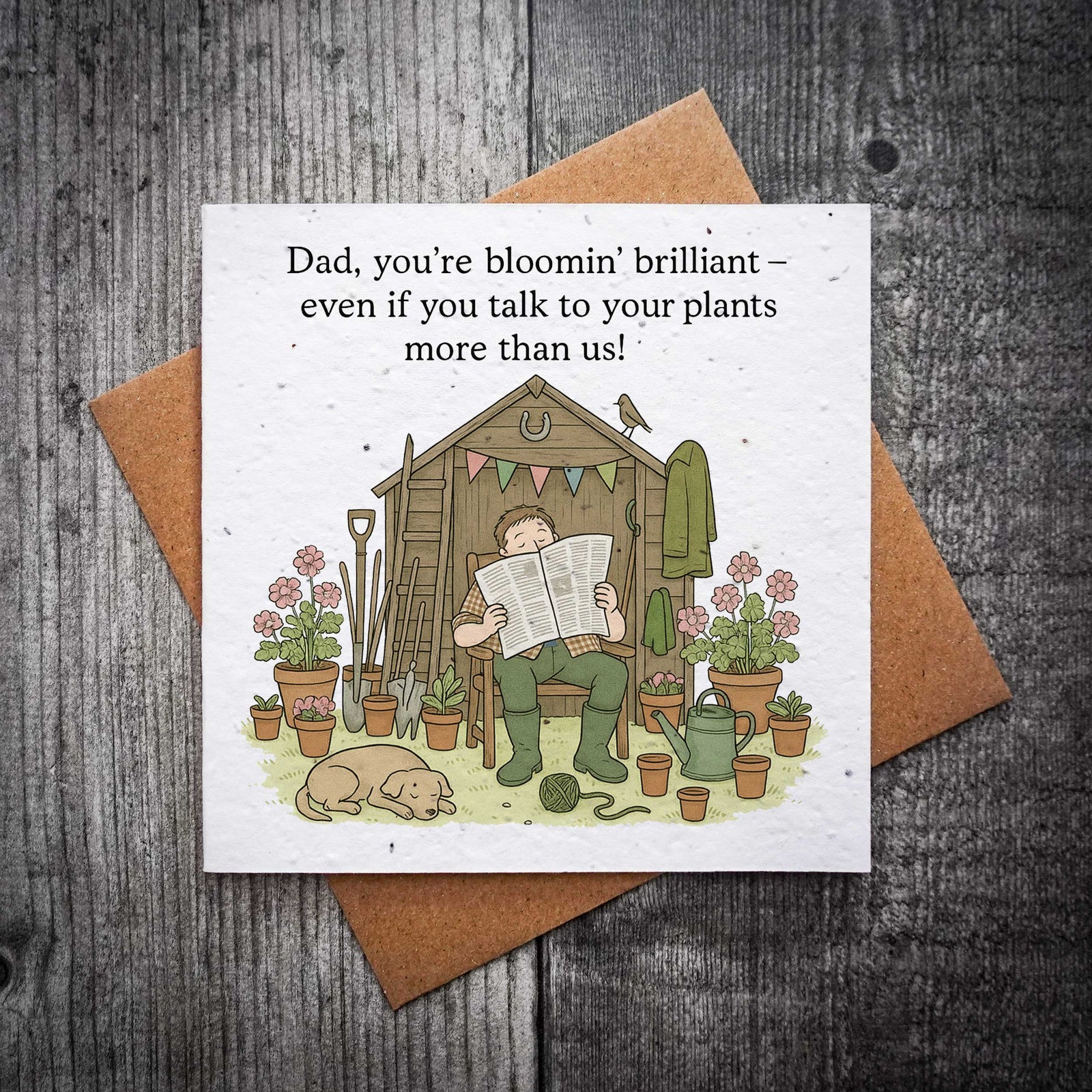 Blooming Brilliant Dad Plantable Father's Day Card