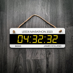 Personalised Digital Race Timer Sign